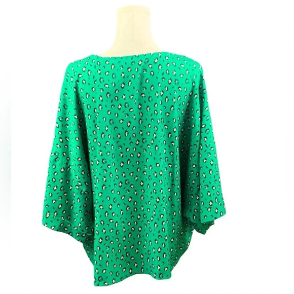 Worthington‎ Green Print Batwing Blouse (Size XL) - Picture 2 of 2